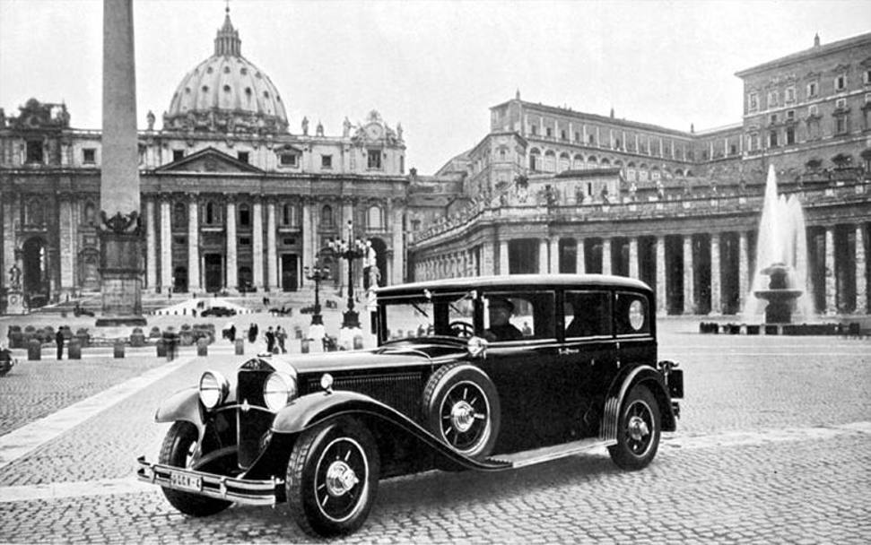 La Papamobile autoblindata di Pio XI, 1930